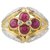 Kutchinsky yellow gold ring, rubies and diamonds.  ref.115825