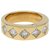 Bague Chanel "Jacquard" or jaune et diamants  ref.115829