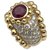 Chanel-Ring aus Gelbgold, Rubine und Diamanten Gelbes Gold  ref.115833