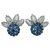 inconnue White gold earrings, sapphires and diamonds.  ref.115867