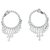 inconnue White gold creole earrings, diamants.  ref.115870