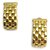 Cartier yellow gold panther knit earrings.  ref.115876