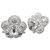 inconnue Art Deco earrings in platinum, brilliant and baguette diamonds.  ref.115881