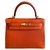 Hermès Kelly Orange Leder  ref.115891