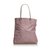 Fendi Zucchino Jacquard Tote Bag Purple Leather Cloth  ref.116134
