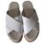 Autre Marque Wedge mules White Leather  ref.116165