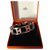 Hermès Hermes Vintage Armband "H Turners" in Silber und Rose E-Mail ** COLLECTOR ** Stahl  ref.116202