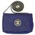 Chanel Pochette Blu Pelle verniciata  ref.116225