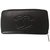 Navy blue Chanel zipped wallet Leather  ref.116273