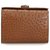 Gucci Bamboo Ostrich Leather Clutch Bag Brown Exotic leather Wood  ref.116313