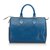 Louis Vuitton Epi Speedy 25 Azul Couro  ref.116364