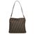 Fendi Zucca Canvas Shoulder Bag Brown Leather Cloth Cloth  ref.116369