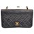 Chanel Vintage Shoulder Bag Black Leather  ref.116395