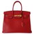 Hermès HERMES BIRKIN BAG 35 Red Leather  ref.116429