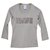 Céline - Langärmliges Strass-verziertes graues Jersey-Top T-Shirt Größe S KLEIN Baumwolle  ref.116503