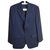 Valentino Giacche blazer Blu navy Lana  ref.116505