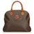 Céline Macadam Handbag Brown Leather Plastic  ref.116545