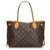Louis Vuitton Monogram Neverfull PM Brown Leather Cloth  ref.116570