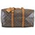 Louis Vuitton Sac souple 45 Brown Cloth  ref.116634