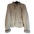 La giacca delle pecore ha restituito Hermès. Bianco sporco Agnello Pelle  ref.116686