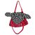Moschino Polkadot and red net bag Black White  ref.116811