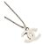 Collana Chanel CC avorio crema Argento - vista 2