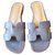 Superbes sandales mules Oran Hermès Cuir d'agneau Taupe  ref.116973