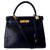 Hermès Hermes Kelly Tasche 28 Marineblau Leder  ref.116989