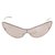 Gucci prata sem aro Cat-Eye Sunglasses Metal  ref.117054