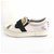 Fendi White Studded Leather Karl Loves Fendi Sneaker Black  ref.117058