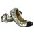 Chanel Zapatillas de ballet Dorado Cuero  ref.117140
