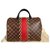 Sac Louis Vuitton speedy 30 Karakoram collection Brown Cloth  ref.117149
