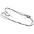 Chanel Collar largo y pinchos. Plata Metal  ref.117187