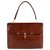 Hermès Hermes vintage bag "Pedais de couro de crocodilo na cor marrom em bom estado! Conhaque Couros exóticos  ref.117199