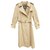 trench Burberry vintage Coton Polyester Beige  ref.117291