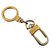Louis Vuitton key ring Golden Steel  ref.117421