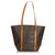 Louis Vuitton Brown Monogram Sac Shopping 48 Leather Cloth  ref.117489
