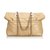 Dior Brown Cannage Leather Chain Shoulder Bag Beige  ref.117495
