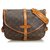 Louis Vuitton Brown Monogram Saumur 30 Leather Cloth  ref.117510