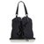 Yves Saint Laurent YSL Black Canvas Kahala Tote Leather Cloth Cloth  ref.117511