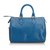 Louis Vuitton Blue Epi Speedy 25 Azul Cuero  ref.117526