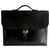 Hermès DOCUMENT HOLDER MEN - BAG WITH DEPECHES - VINTAGE Black Leather  ref.117544