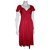 Temperley London Silk dress Red  ref.117552