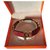 Bracelet Hermès Vintage en Plaqué Or 18 carats et Lézard Bordeaux Cuirs exotiques  ref.117557