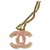 Chanel Halsketten Pink Gelb Metall  ref.117601