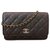 Wallet On Chain Chanel Monedero intemporal en cadena Negro Cuero  ref.117624