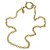 Chanel Colares Dourado Metal  ref.117741