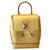 Twist louis Vuitton LockMe Mini Gold Cuir Doré  ref.117788
