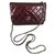 Wallet On Chain Chanel Woc Cuir vernis Bordeaux Violet  ref.117798
