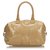 Yves Saint Laurent YSL Brown Patent Leather Easy Boston Bag Beige  ref.117861